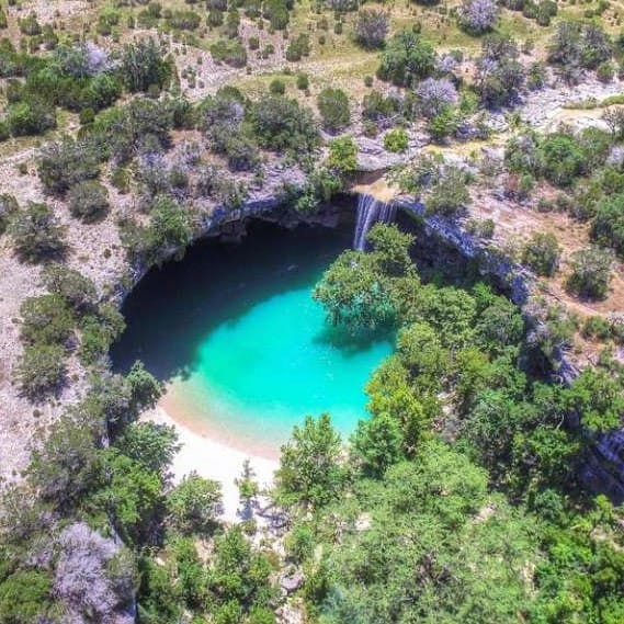 Open Hill Country ranchland outside Dripping Springs, west of Austin